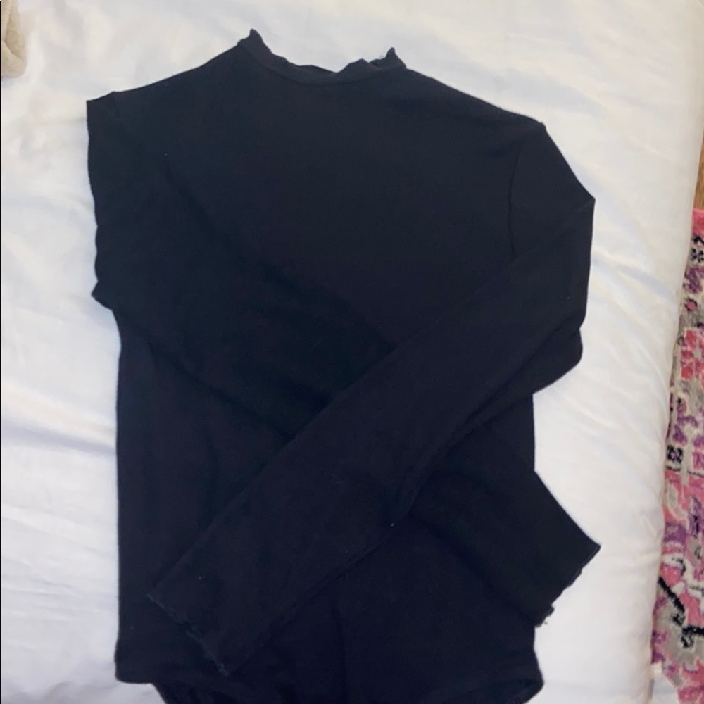 Black long sleeve bodysuit Zara